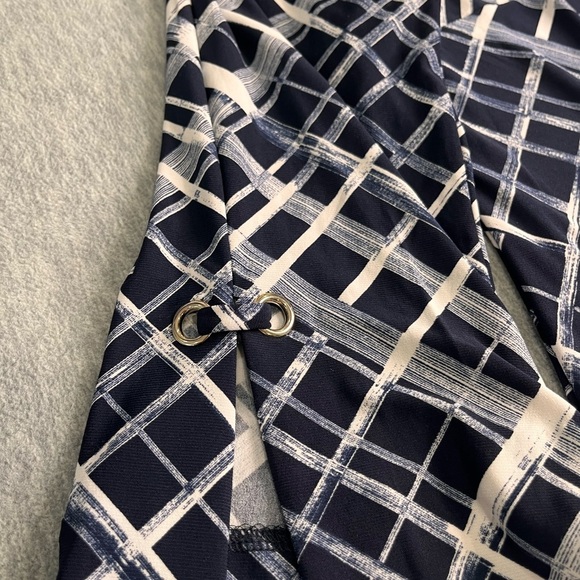 Tommy hilfiger Escada Elegant Black and White Patterned Dress suze 16 - Picture 11 of 12